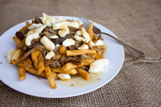 Smoked pulled pork poutine